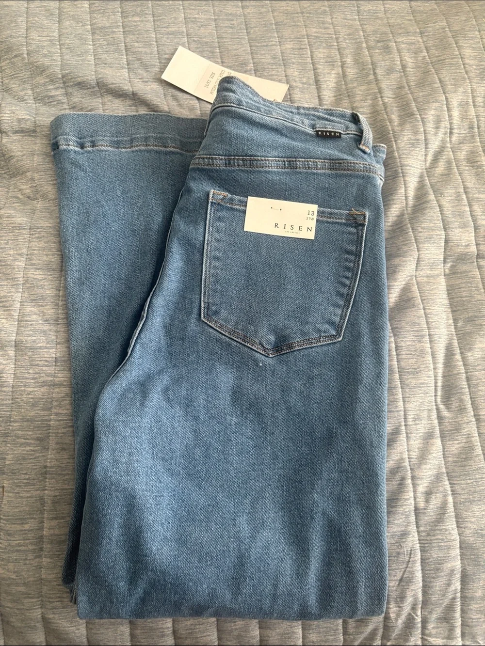 Risen Women’s Flare Jeans – Medium Blue - Picture 2 of 6